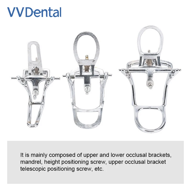 

VVDental Denture Lab Adjustable Laboratory Articulator Simple Articulator Prosthodontic Restoration Technician Dentistry Tool