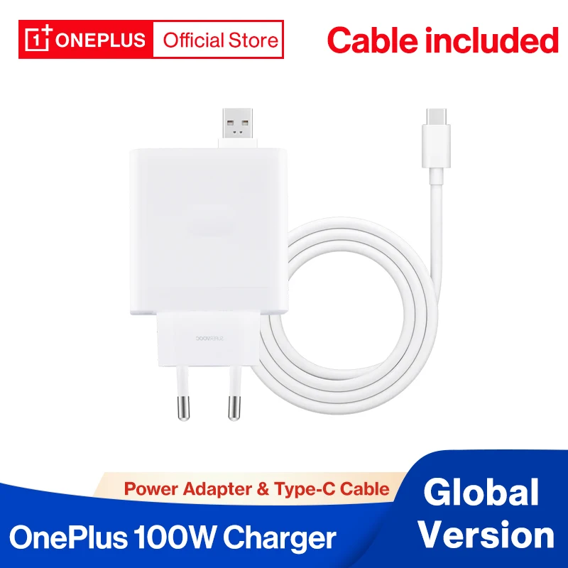 OnePlus SUPERVOOC 100W Charger Power Adapter for OnePlus 11 10T 10 Pro 9 Pro 9 8T Nord 2T Nord 3 Nord CE 3 Lite Open