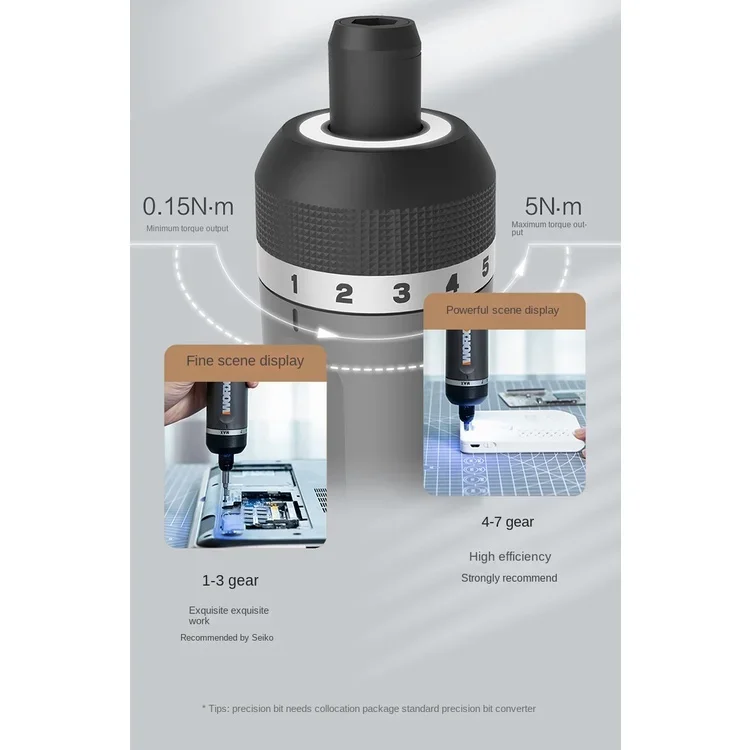 Набор электрических мини-отверток Xiaomi Mijia WORX 4 в WX242, умные беспроводные электрические отвертки с USB-зарядкой и ручкой 30