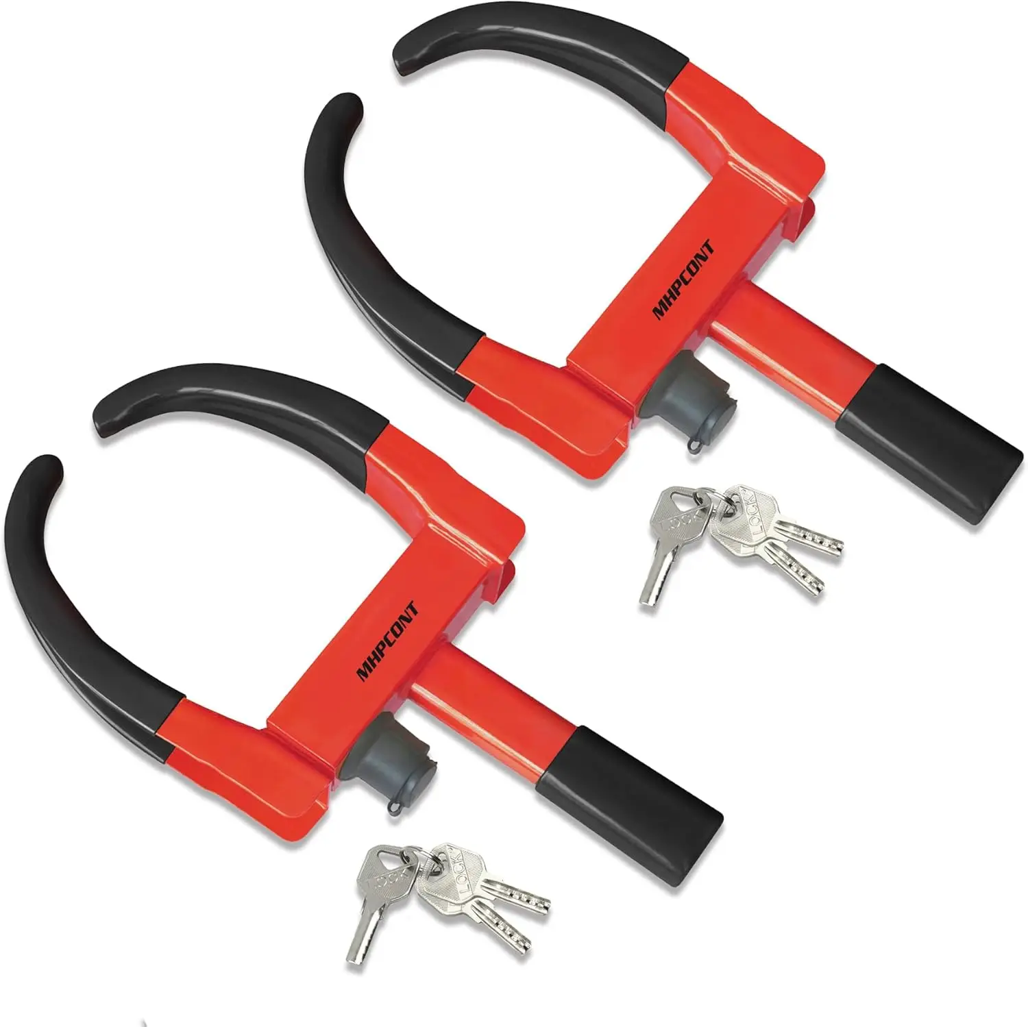 

Universal Adjustable Wheel Lock for Trailers, RVs, SUVs, ATVs, Cars - Anti-Theft Security with 2 Packs and 6 Keys