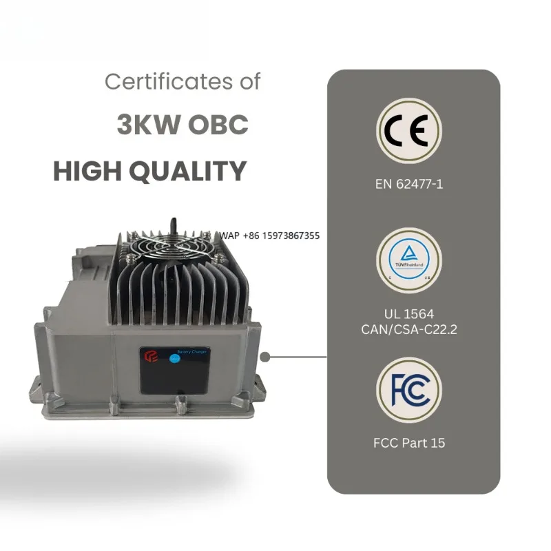 

Вход 85-265 В переменного тока FST Марка OEM Поддержка CE UL FCC 3 кВт 48 В 55 А Автомобильное зарядное устройство для гольф-кара