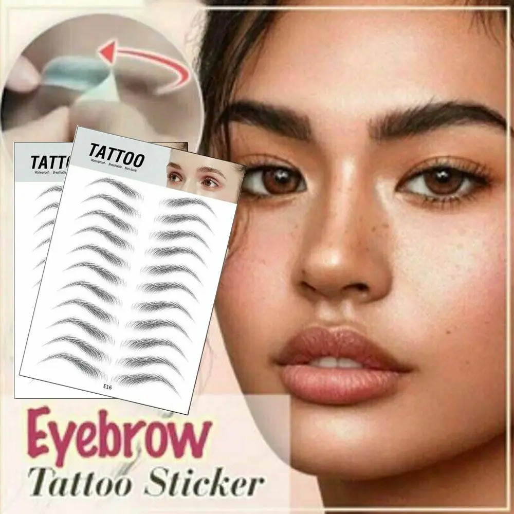 Makeup Waterproof Lasting 4D Hair-like Eyebrow False Eyebrows Authentic Eyebrow Tattoo Sticker