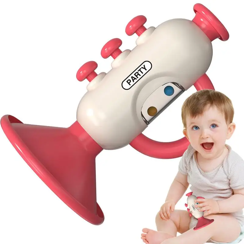 Solid Trumpet Toy For Kids Kids Horn Toy Whistle Sound Toys Musical Instrument For Enhancing Hearing Promotes Lung Capacity