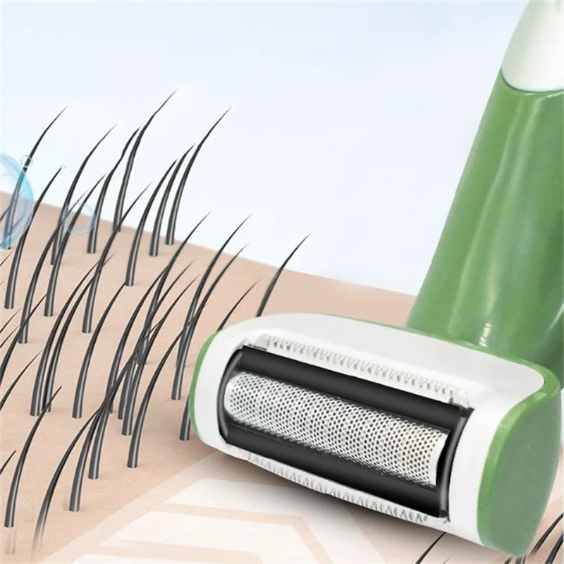 Портативный электрический триммер для волос на лобке для женщин, интимная бритва, бритва для бикини, средство для удаления волос в паху, ногах, женский эпилятор для стрижки