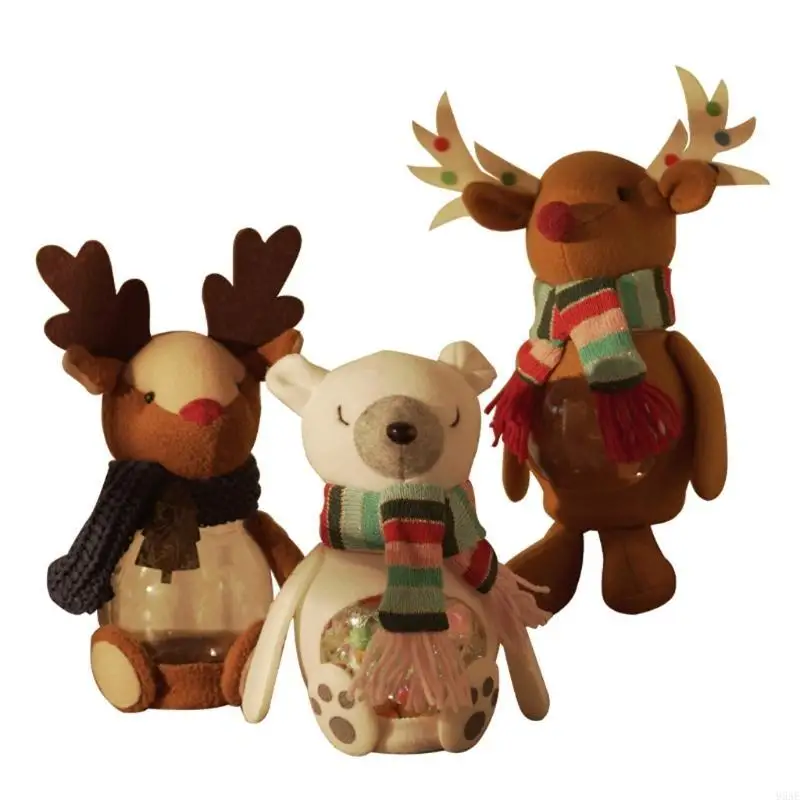 

95ae Уникальный рождественский подарок банка для конфеты для хранения бутылка для хранения сладкие рождественские конфеты Новый