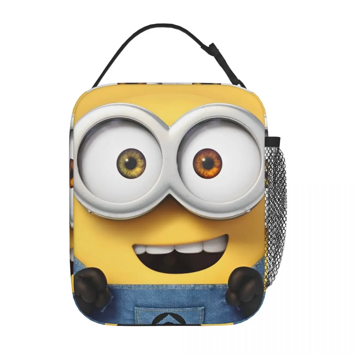 Minions Bob Insulated Lunch Bag Cooler Bag  Lunch Container Large Tote Lunch Box Girl Boy School Picnic