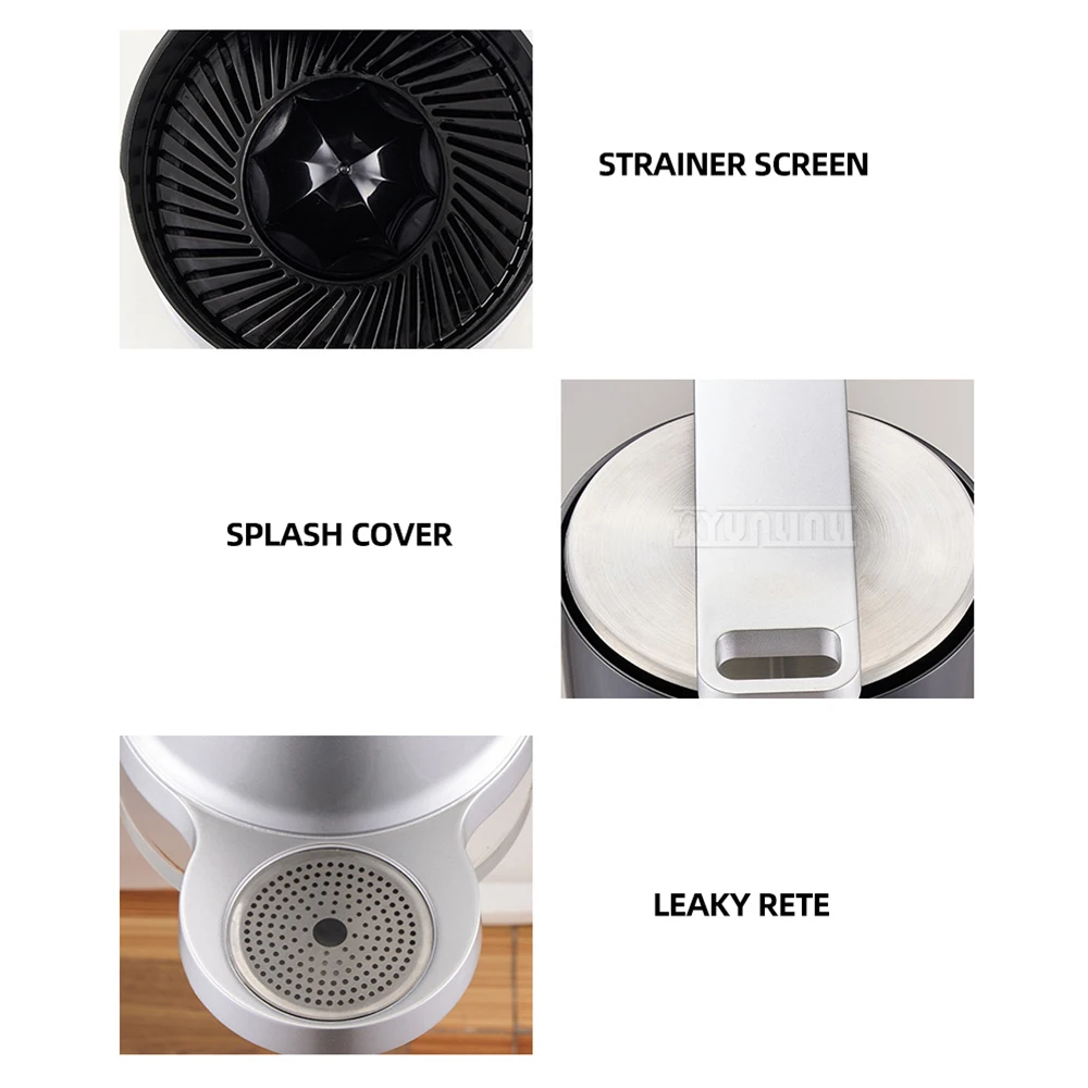 آلة عصارة كهربائية تجارية ، آلة استخراج وفصل العصير الأوتوماتيكية ، قضيب ضغط من سبائك الألومنيوم ، عصير حثي