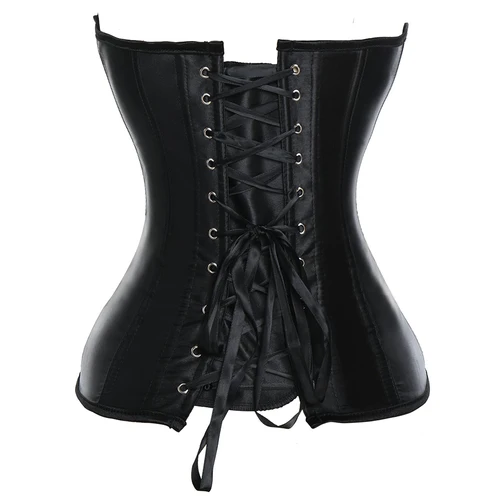 Imagen 2 del producto Corsés góticos de realce para mujer, corpiño con tirantes, ropa de fiesta para discoteca, silueta adelgazante, Sexy, deshuesada, S-6XL