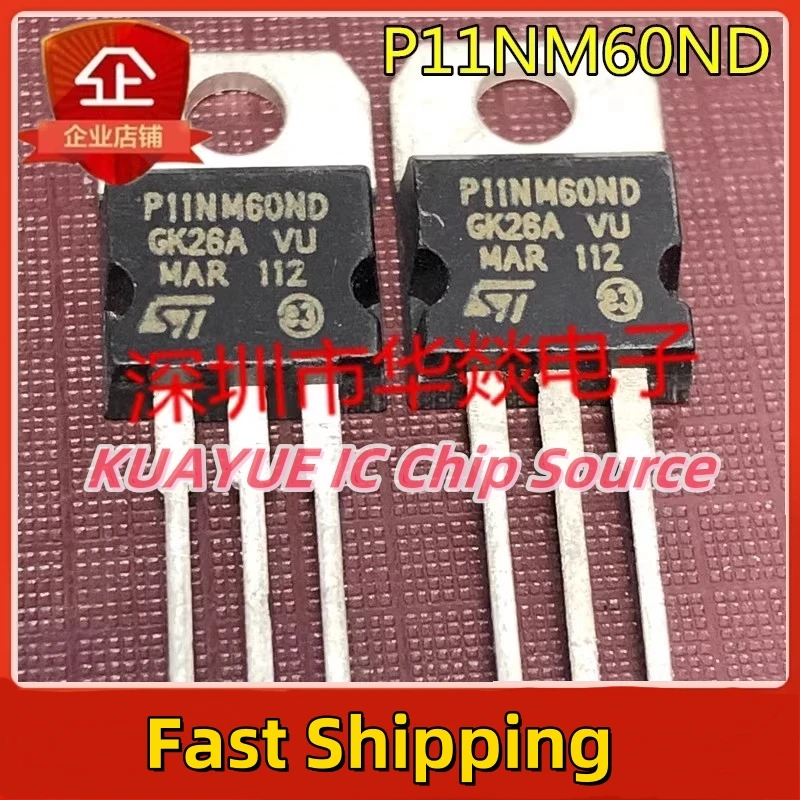 10PCS-30PCS/ P11NM60ND  STP11NM60ND TO-220   600V 10A  Fast Shipping Quality Guarantee