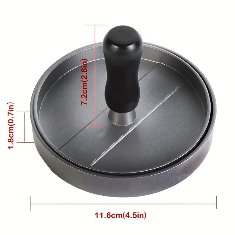 Burger Press Non-Stick Hamburger Patty Maker with Wax Paper Aluminum Burger Maker Mould Hamburger Press for Kitchen BBQ Grill