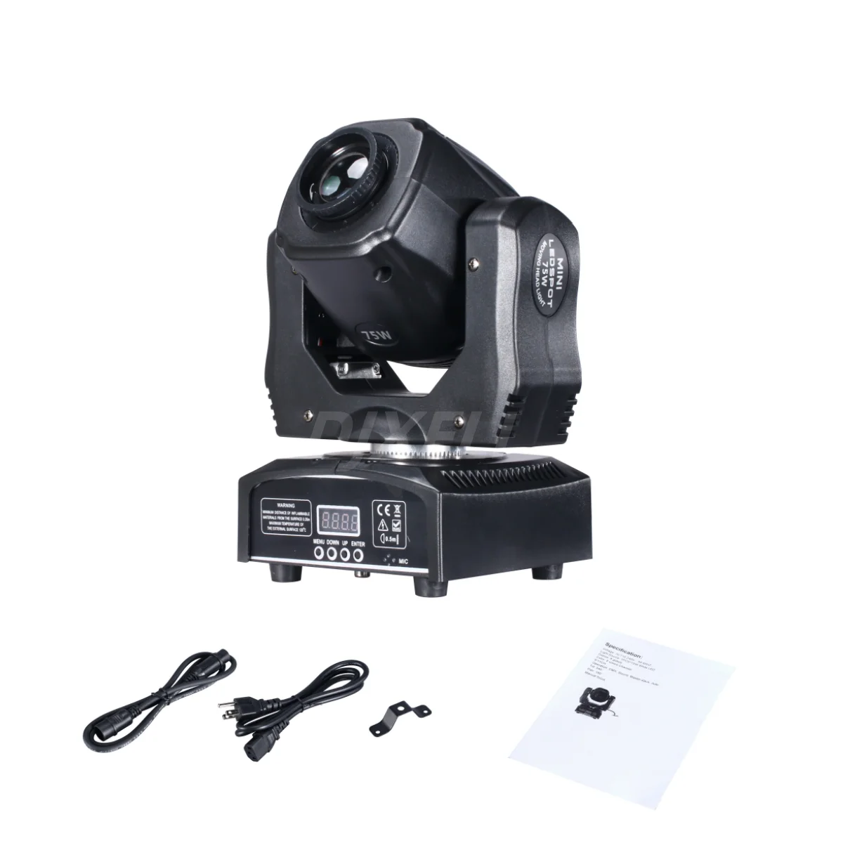 75W LED Moving Head Spotlight for Events Disco KTV Party Stage Lighting System with DMX512 Control Beam Lighting Equipment