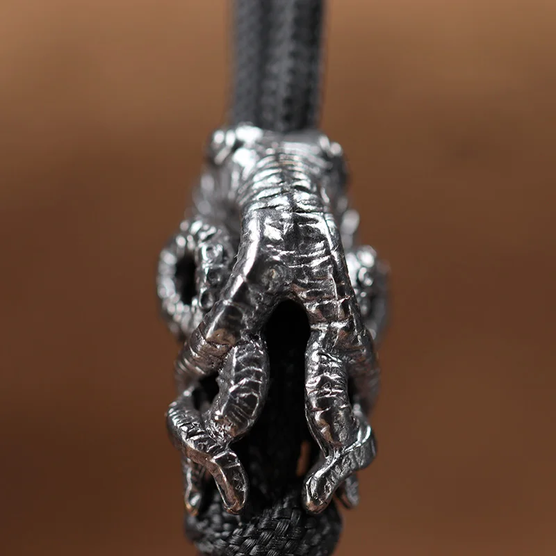 Marine Animals Deep Sea Octopus Brass Knife Bead Umbrella Rope Pendant DIY Paracord Bracelets Accessories Keychain Hangings Gift