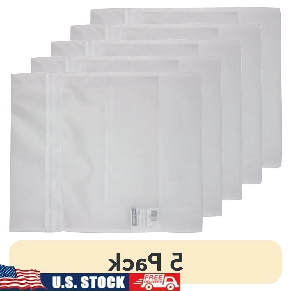 

Delicates Mesh Wash Bags 5 Pack Zipper Closure Laundry Bags Lingerie Socks Underwear Protection 15x18 Inches