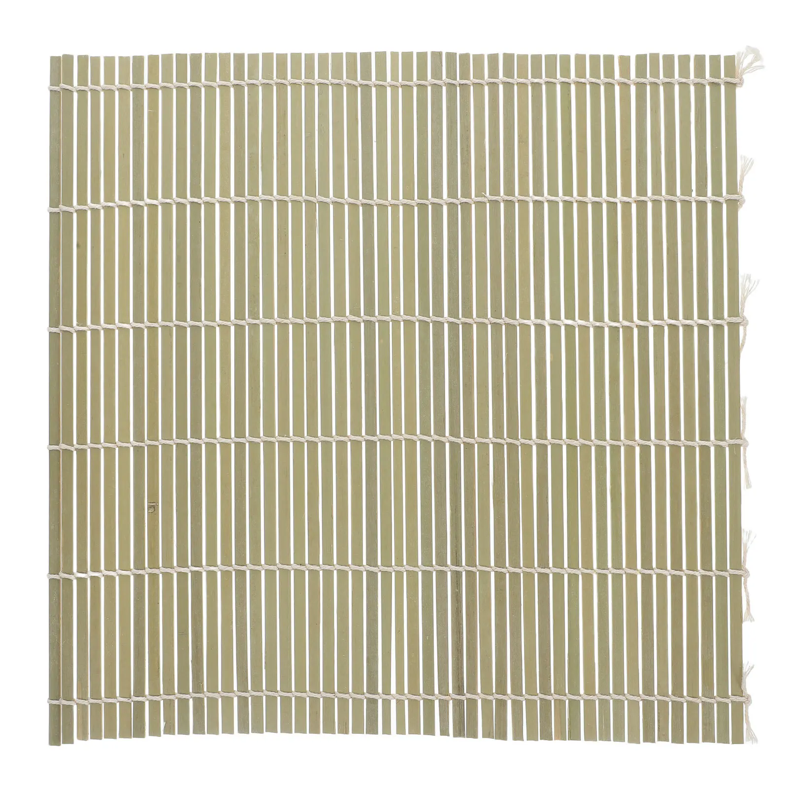 Esterilla de Bambú para Enrollar Sushi, 27x27cm, Verde, Ecológica, Herramienta para Hacer Sushi, Preparación Simple a Mano, Accesorio de Cocina