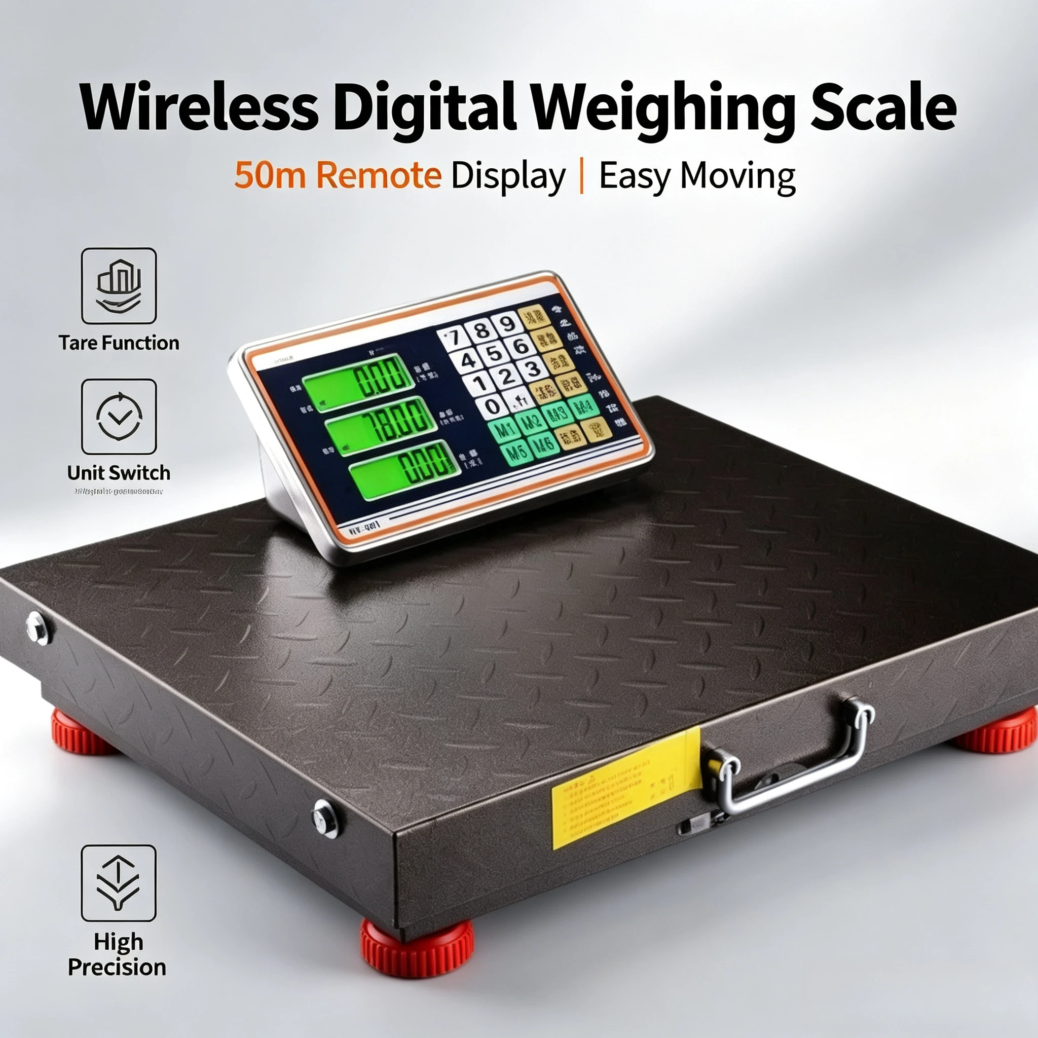 300kg & 600kg Wireless Split Electronic Weighing Scale Separate Digital Platform Balance For Market Warehouse Home Use