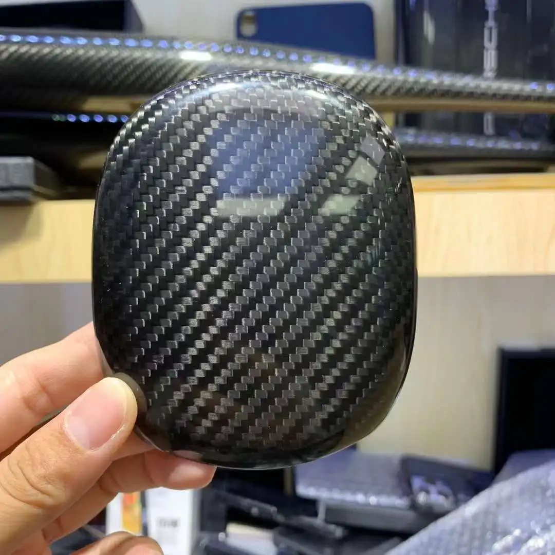 Real Carbon Fiber Earphone Case for Apple AirPods Max Protective Bluetooth Headphone Cover Ultra-thin Forged