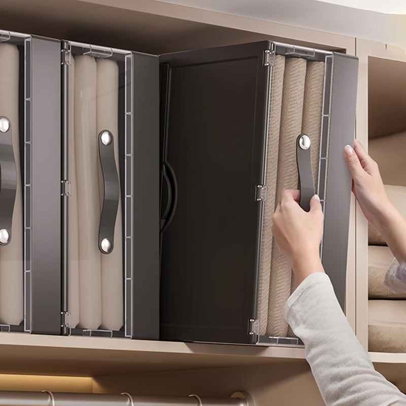 

Folding Cabinet Storage Box Plastic Large Capacity Bed Cover Organizer Wardrobe Drawer Clothes Organizer Home Mattress Container