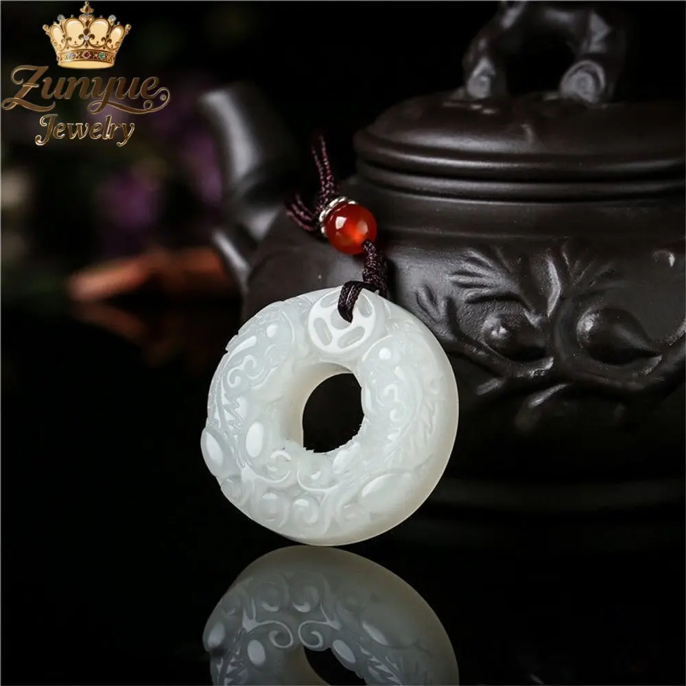 

Natural Hetian Jade Jade Pixiu Peace Pendant Luxury Quality Jewelry Best Selling Fashion Jewelry Exquisite Charms Popular Gift