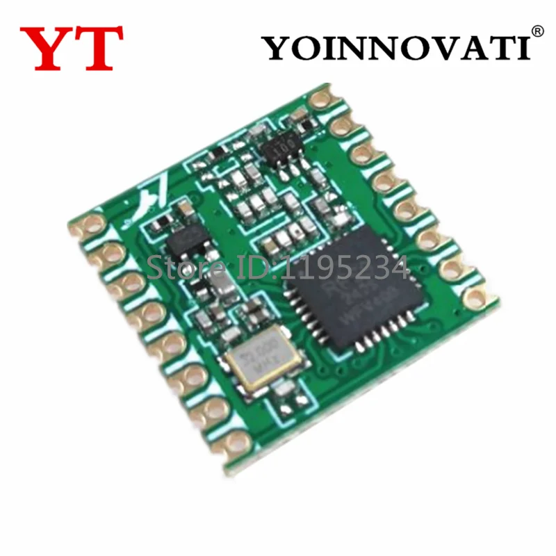 1pcs -10pcs RFM69HCW RFM69 433MHZ 915MHZ 868MHZ Wireless Transceiver Module 16*16mm