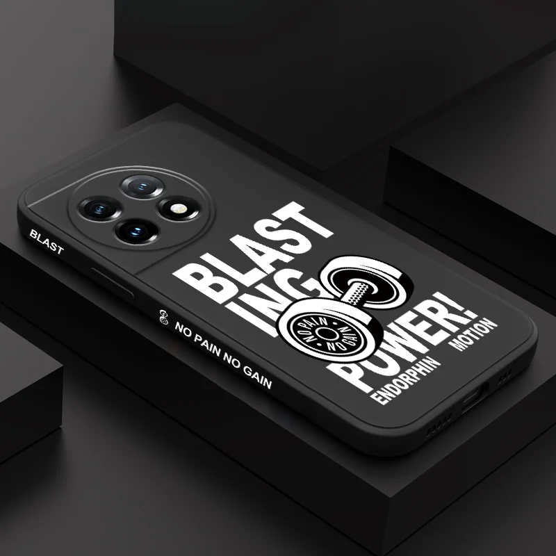 

Exercise Dumbbell Phone Case For Oneplus 13 13R 12 12R 11 11R 10 10R 10T 9R 9RT 9 8T 8 7 7T Pro 5G Liquid Silicone Cover