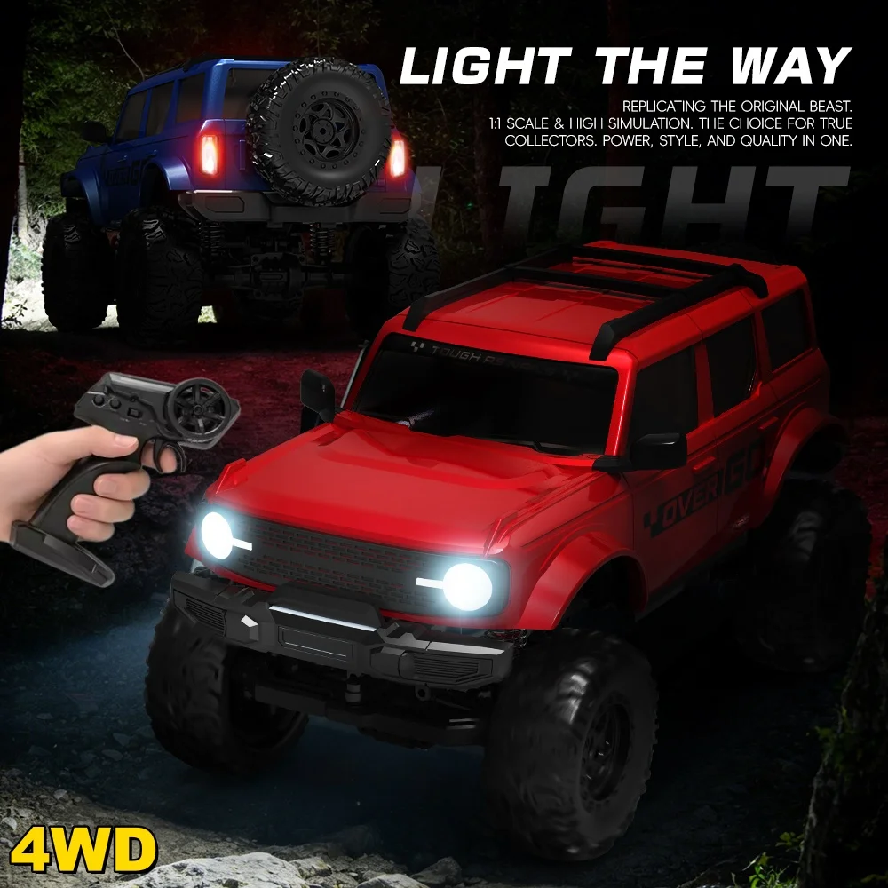 High-speed 2.4G 1/20 4WD Rc Racing Car Rock Climbing Off-road Vehicle Remote Control Car Full Proportion Tough Wild Model Cars