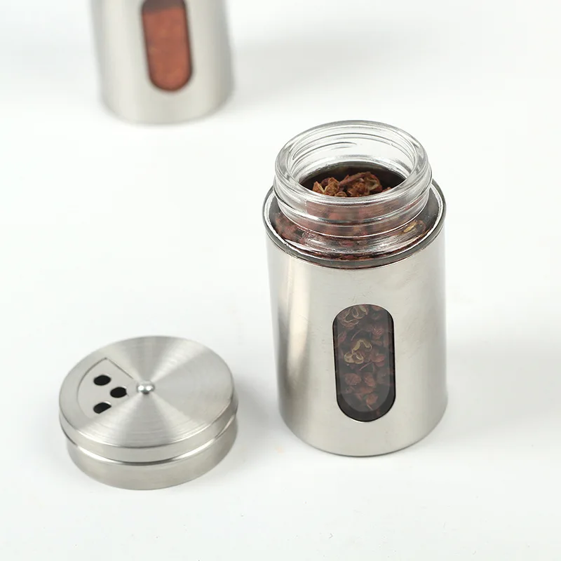 Stainless Steel Sealed Storage Jar, Portable Airtight Food Storage Container Canister for Coffee Beans Flour Cereal Sugar