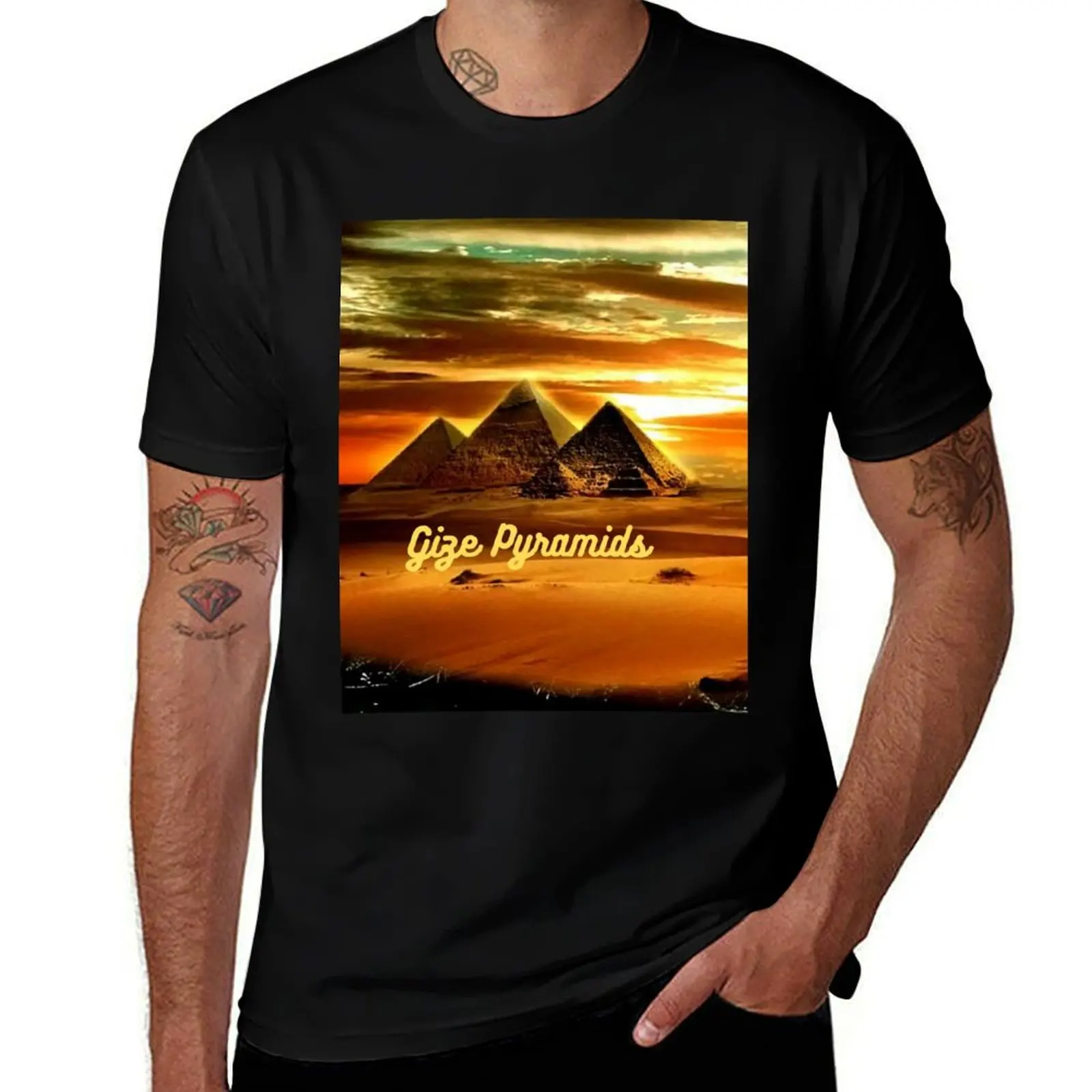 

The Great Giza Pyramids T-Shirt anime tshirt man t shirts for men T-Shirt