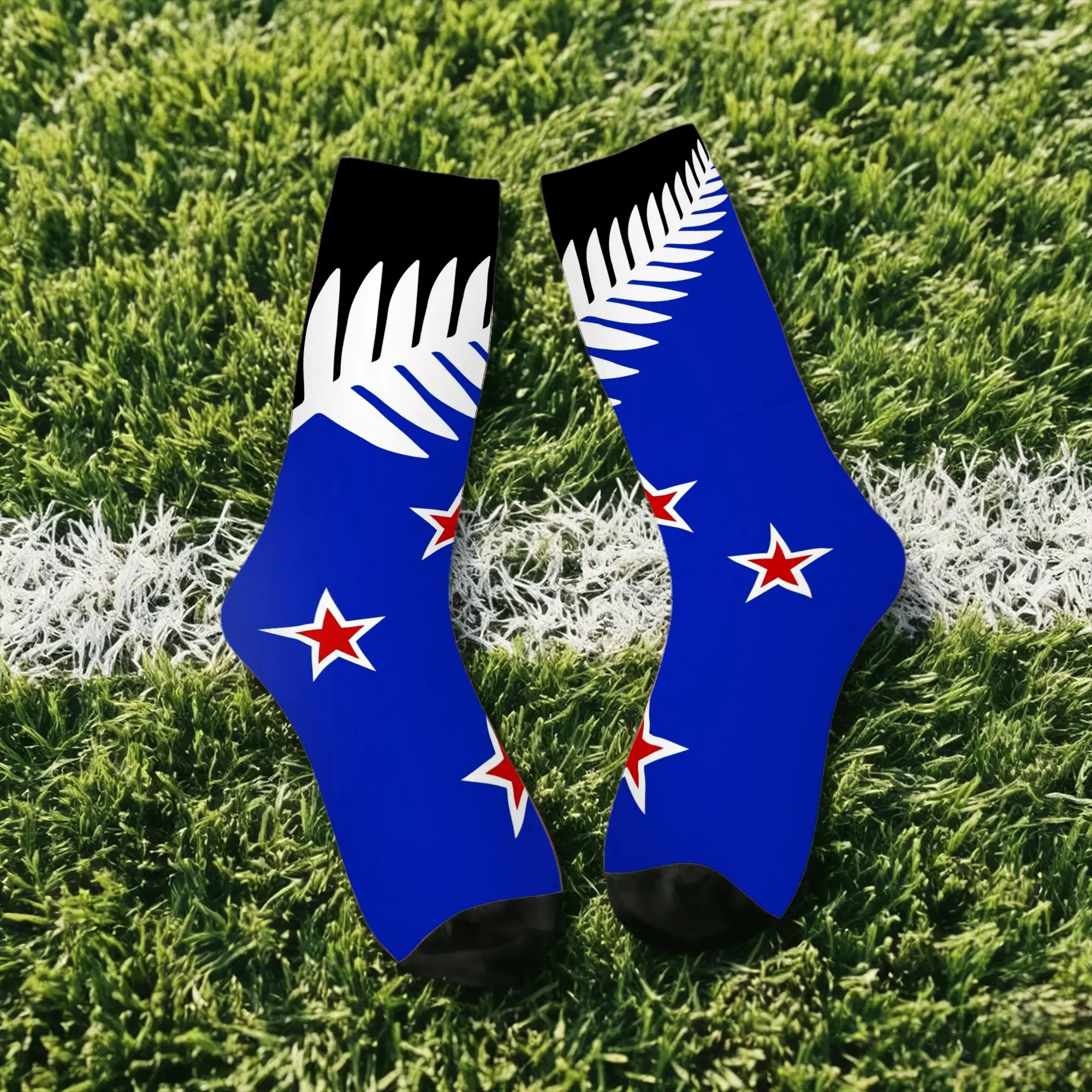 

Hip Hop Vintage New Zealand Crazy Men's compression Socks Unisex Harajuku Seamless Printed Funny Novelty Sock