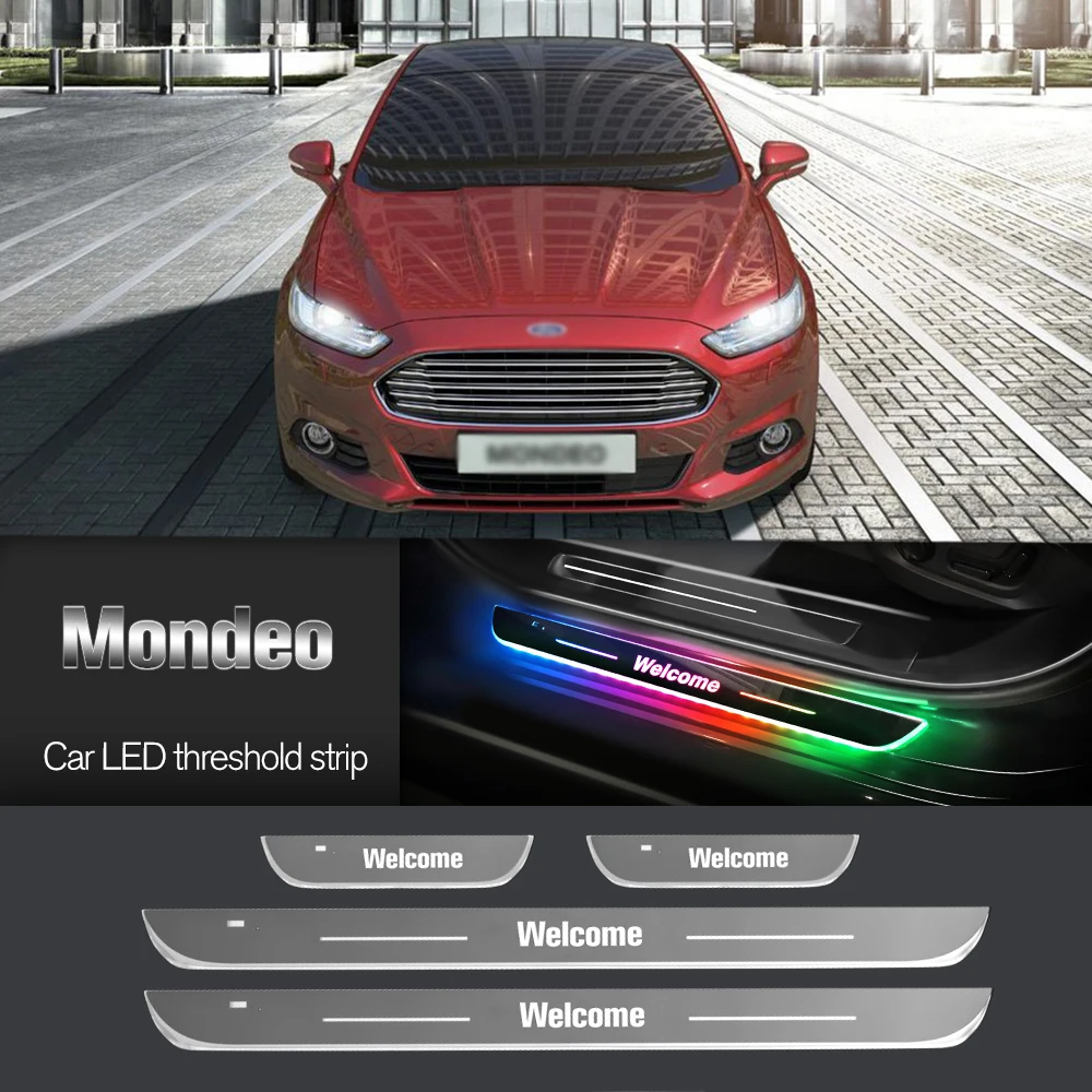 

Car Door Sill Light For Ford Mondeo MK2 MK3 MK4 MK5 MK6 1996-2023 Customized Logo LED Welcome Threshold Pedal Lamp Accessories