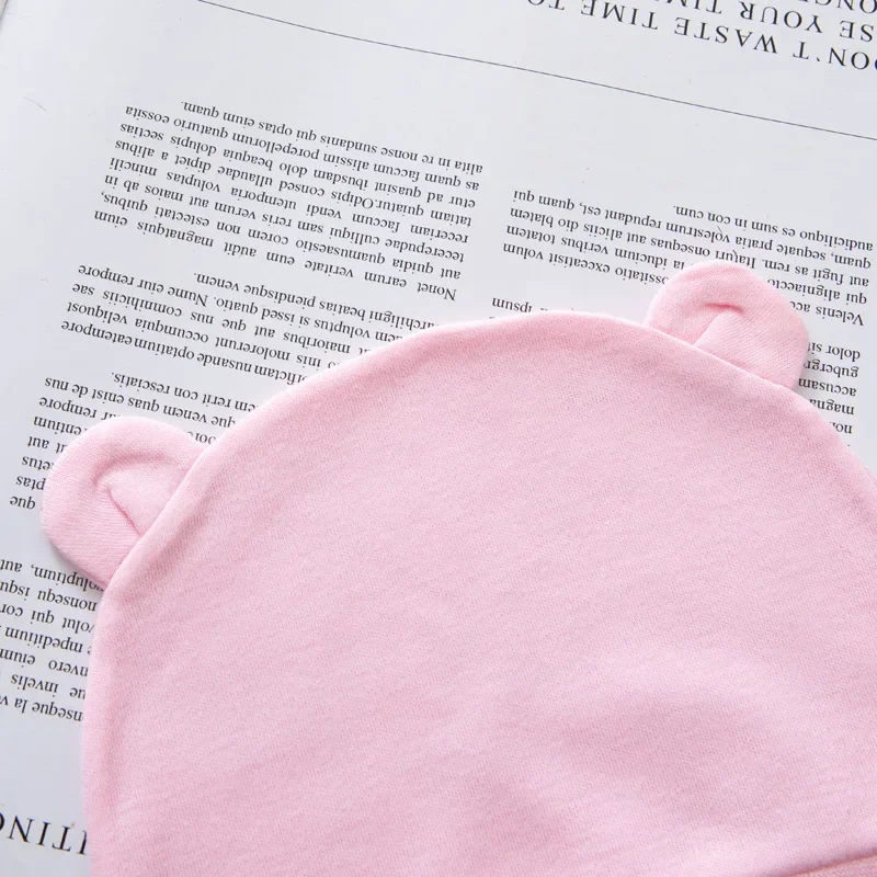 Soft Newborn Hat Baby Beanie Cotton Infant Bonnet Baby Cap for Girls Boys Kids Hats Newborn Photography Props Accessories 0-12M