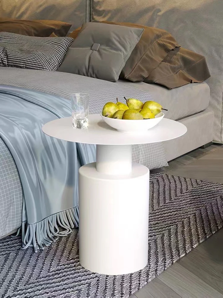 Luxury modern bedside table living room small coffee table creative round Simple coffee table bedside table Dropshipping