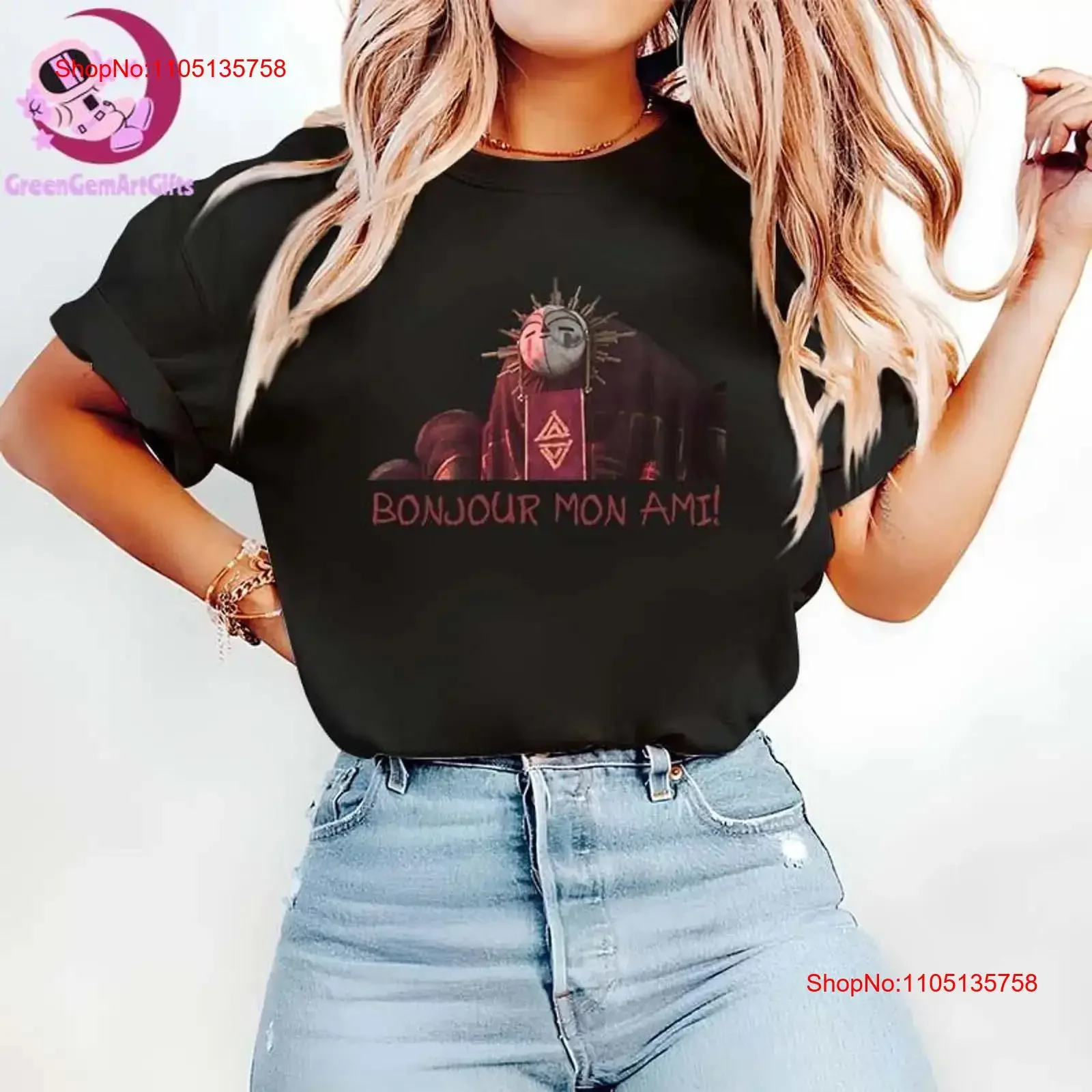 Bonjour Mon Ami Esquire Expedition 33 Dark Fantasy Esquie Lover camiseta vintage lavada ligeramente moda gráfica transpirable