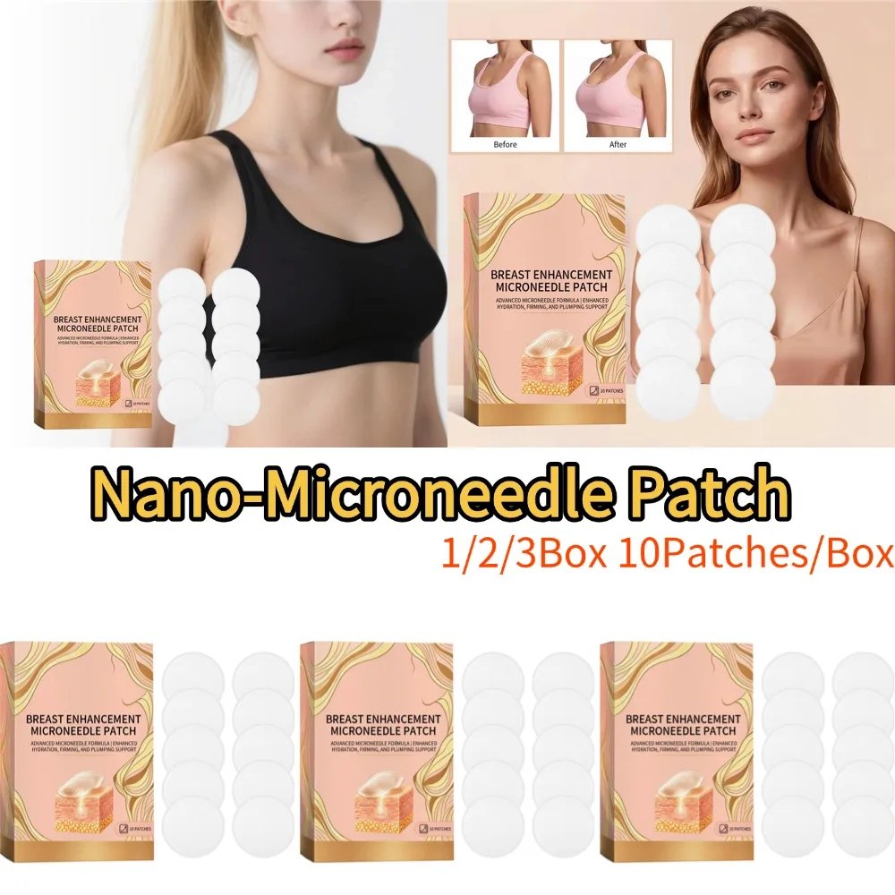 Breast Enhancement Advanced Nano-Microneedle Patch Targeted Skin Nutrition Deep Hydration Increased Skin Elasticity For Women