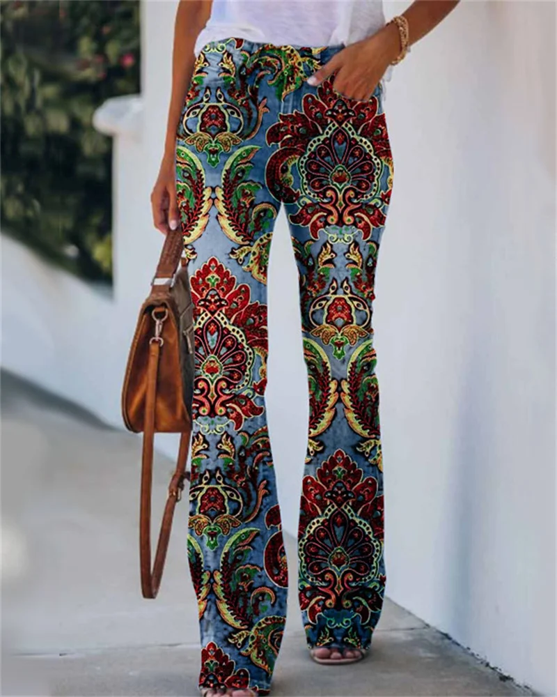 Pantalones vaqueros acampanados de pierna ancha para mujer, Pantalones rectos informales que combinan con todo, cintura alta, diseño Retro de nicho, primavera y verano, 2024