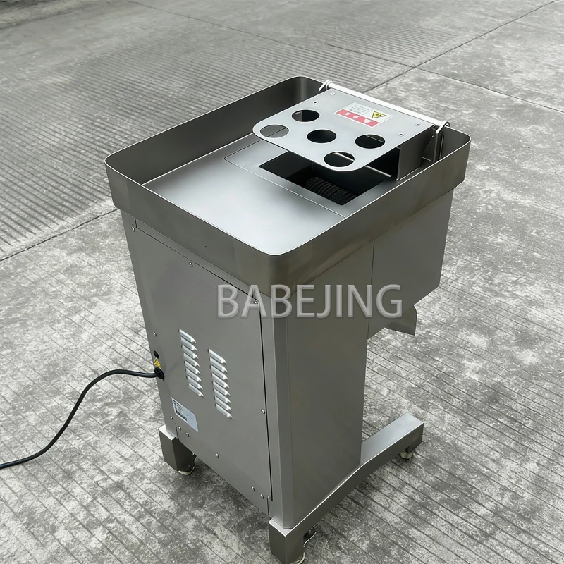 Meat Shredding Machine Commercial Slicing Unit, 200kg/h Meat Processor for Take‑out Food Kitchen