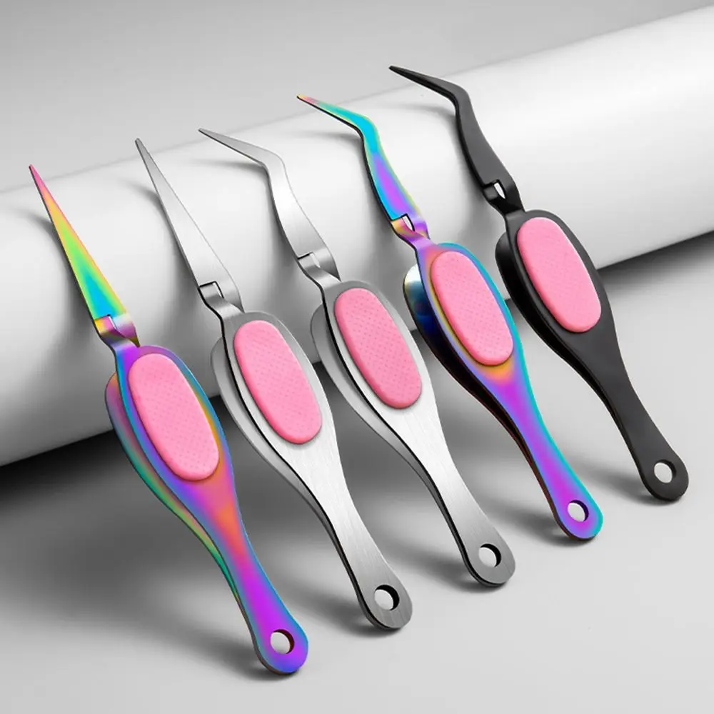 Durable Nail Art Shaping Tweezers Anti-slip Multi-purpose Shaping Clip Multifunction Portable Nails Extension Clips Manicurist