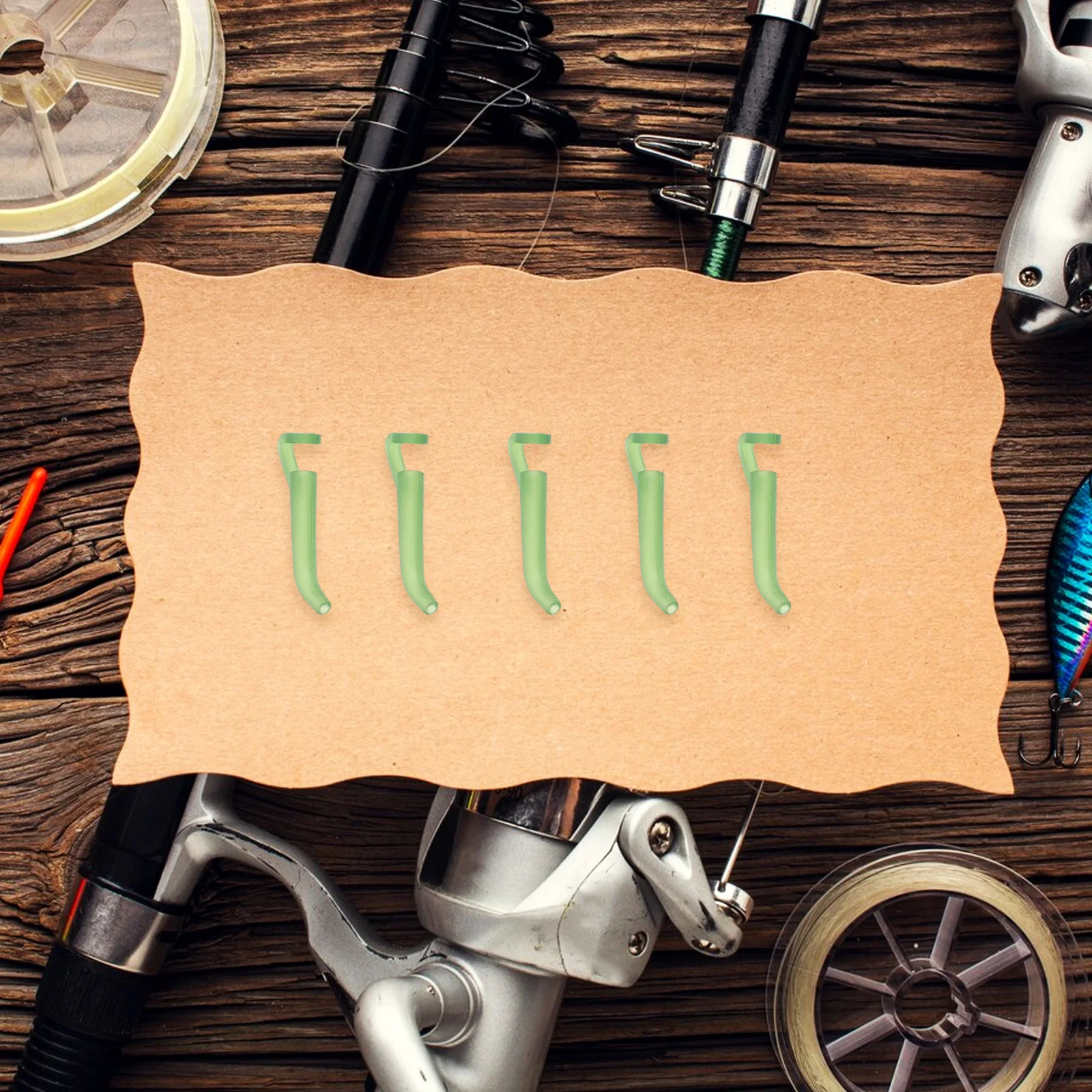 

20Pcs Hook Tube Carp Fishing Accessories Rig Line Aligner Anti Tangles Sleeves Silicone Hook Hose Fishing Line Positioner