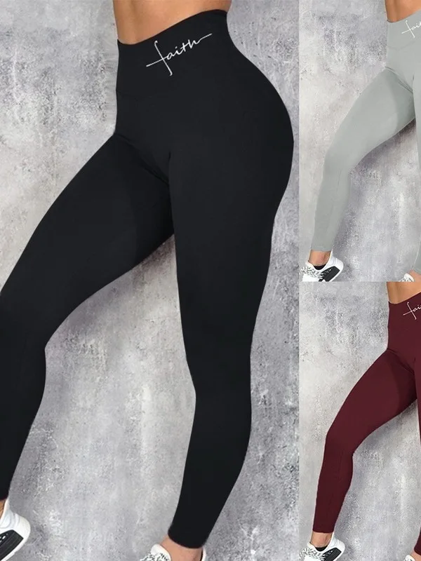 

Slimming High-Waist Yoga Pants Women's Fitness Tight Pants Street Style Casual Trousers for Ladies Summer Collection
