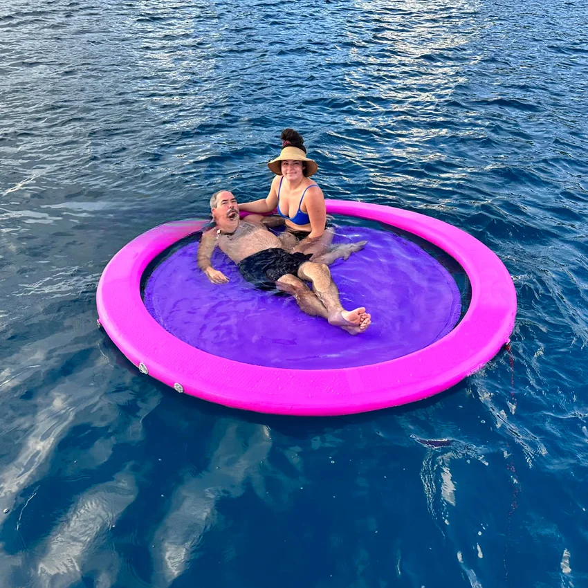 Summer Best Selling Inflatable Round Floating Ring Inflatable Wwater Hammock Other Water Entertainment Equipment