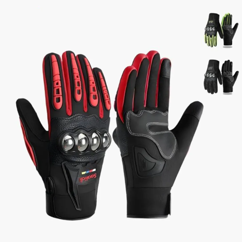 Winter motorcycle gloves for men and women outdoor windproof anti-slip anti-fall waterproof and warm gloves