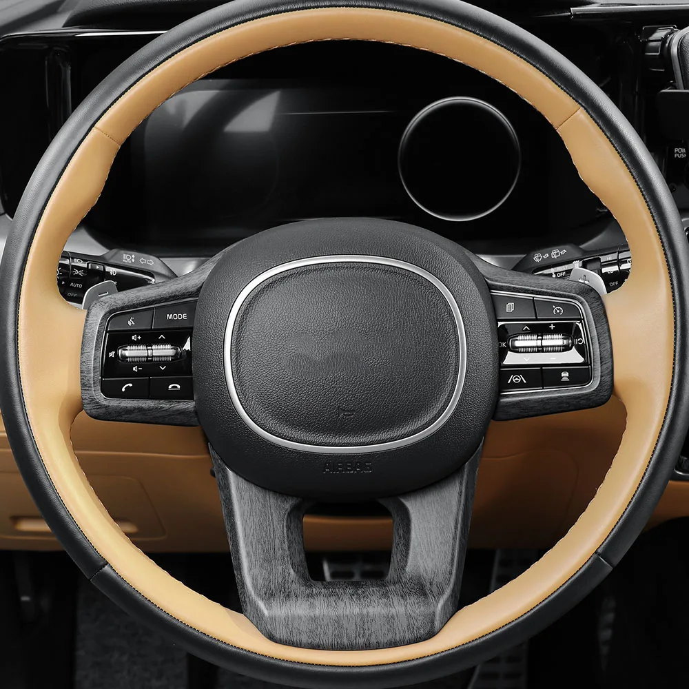 

2 шт., внутренняя отделка рулевого колеса, кнопка, накладка из АБС-пластика для Kia Sorento MQ4 2021-2026, левый и правый руль