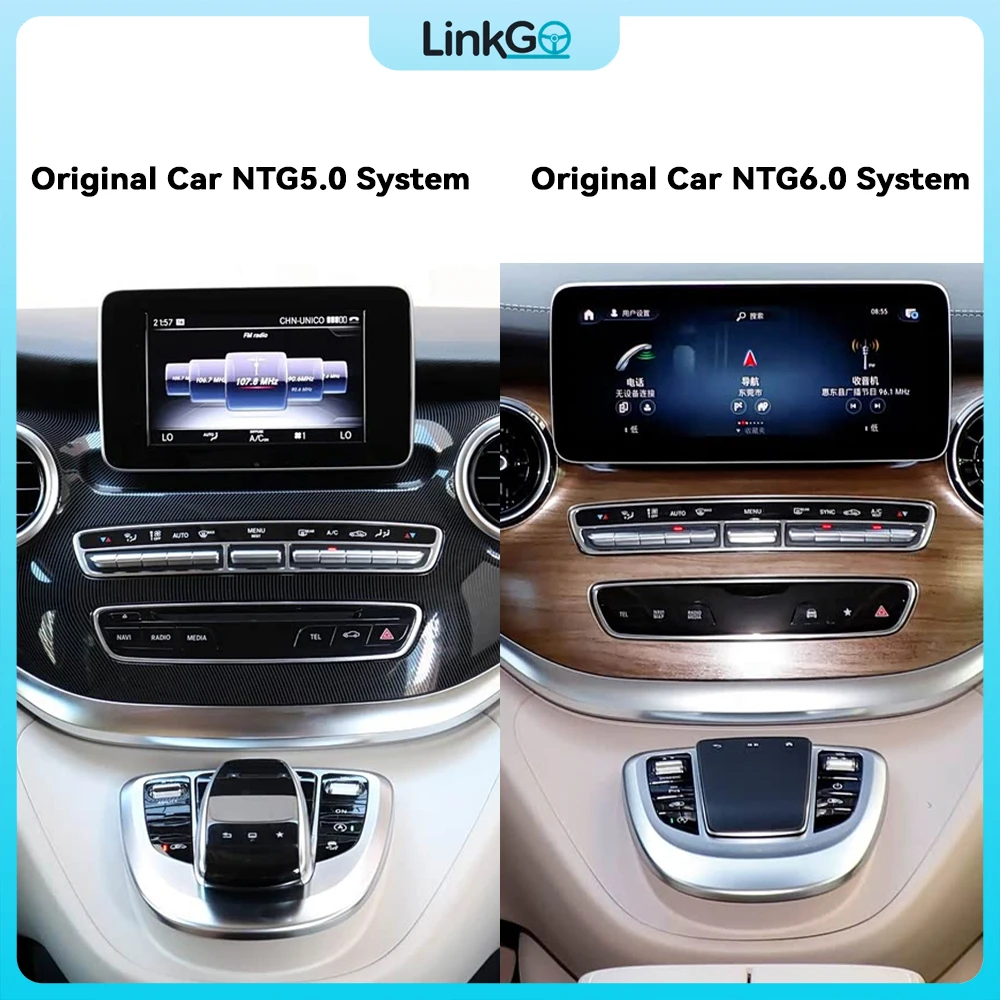 For Mercedes Benz V-Class 2015-2023 with 12.3Inch Multimedia Touchscreen  CarPlay Android Auto GPS Car Radio Multimedia Stereo