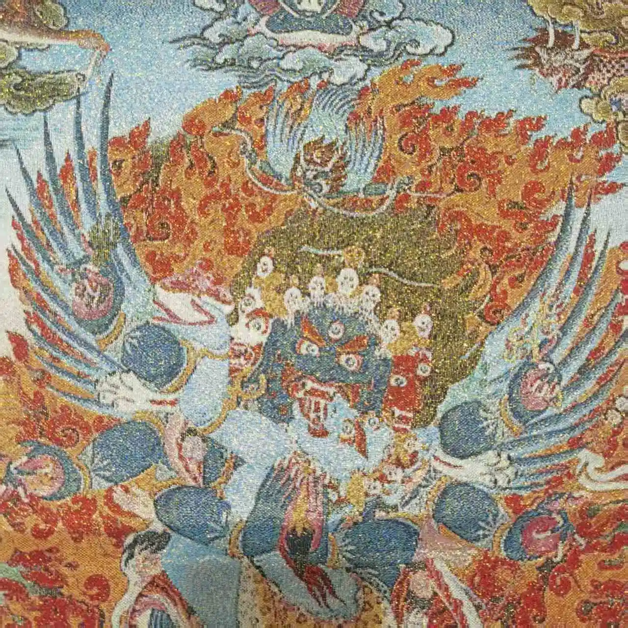 

Тханка вышивка Ваджракская