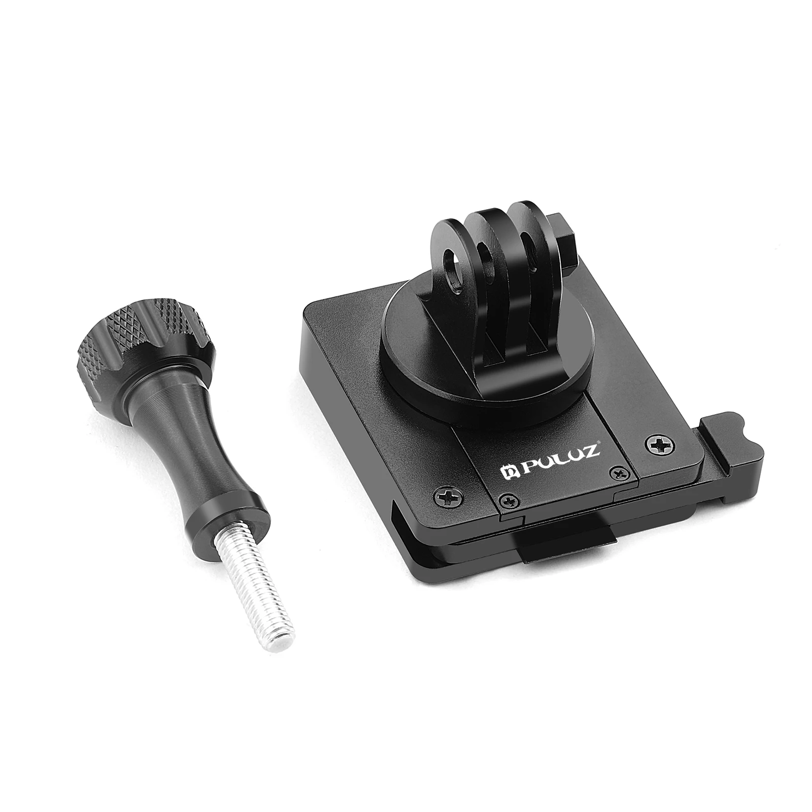 PULUZ Aluminium Snelkoppeling Bevestiging NVG Helmbevestiging Geschikt voor GoPro MISSION 1/1 PRO/ HERO13 12 Black/ DJI / Insta360 X5 X4 X3