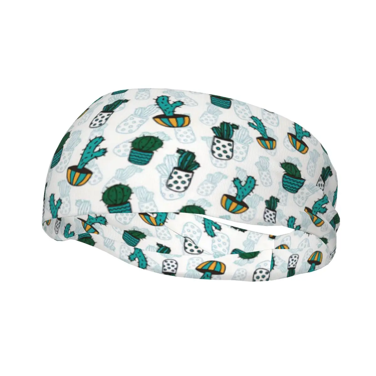 

Headband Sports Yoga Fitness Stretch Sweatband Hair Band Elasticity Headband Funny Cactuses