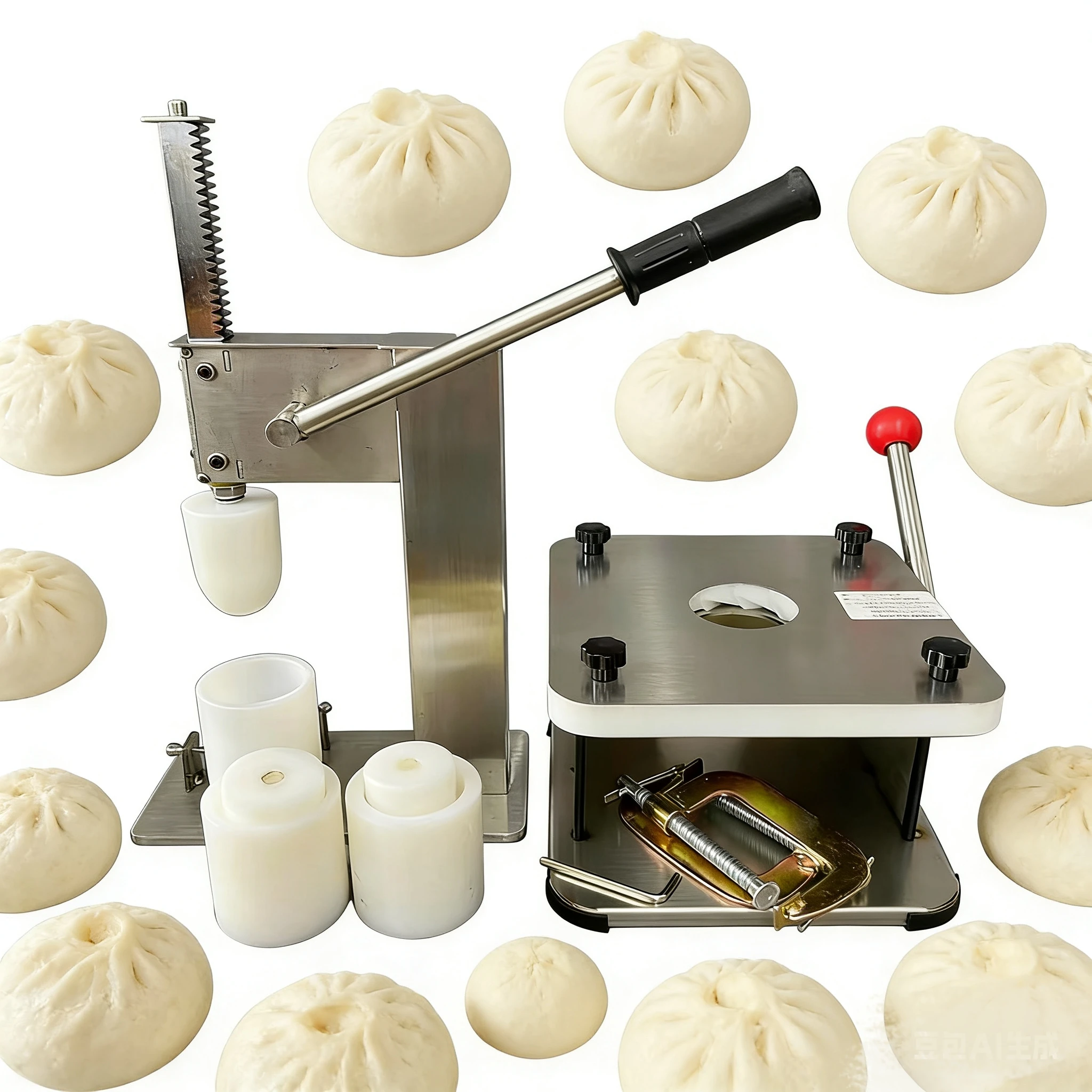 Máquina Manual para Hacer Xiao Long Bao, Siopao, Momo, Dumplings, Baozi, Bollos Rellenos al Vapor