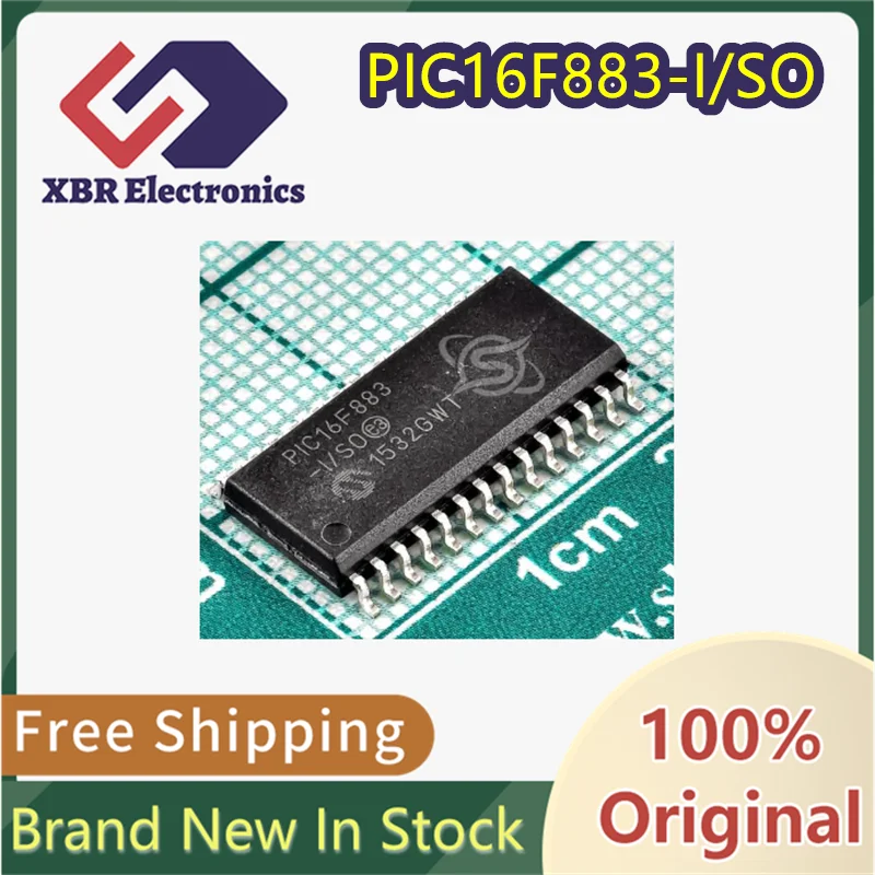 

(5/50 pieces) PIC16F883-I/SO PIC16F883 SOIC-28 8-bit Microcontroller IC Chip Microcontroller Brand New Original Free Shipping