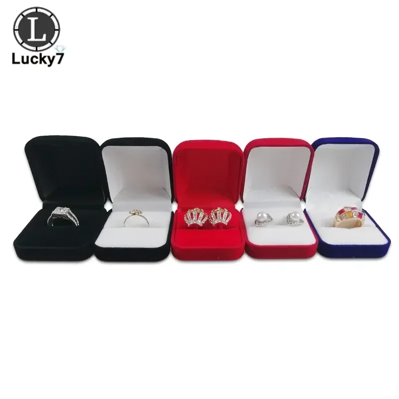 Imagem -03 - Reunindo Jóias Pacote Box Disponível Ring Stud Earrings Organizer Armazenamento Gift Box 20 Pcs por Lote