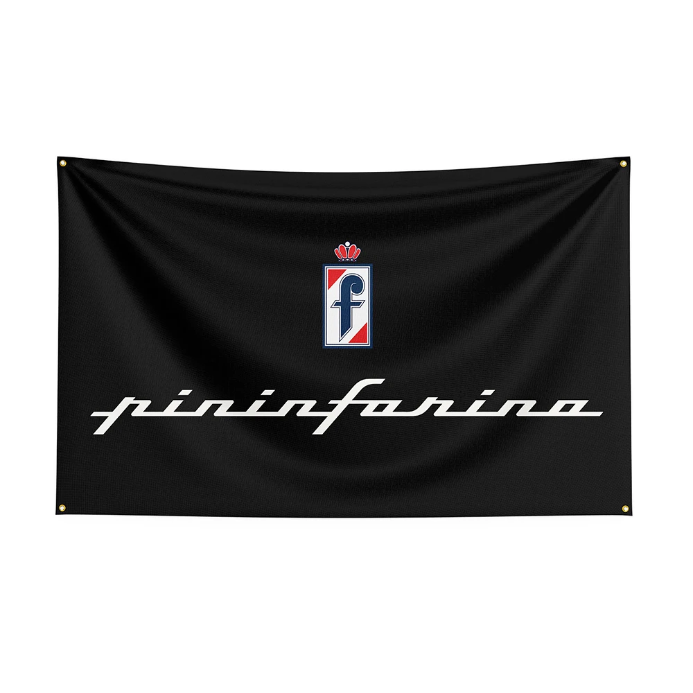 90x150cm Pininfarinas Flag Polyester Printed Racing Car Banner For Decor