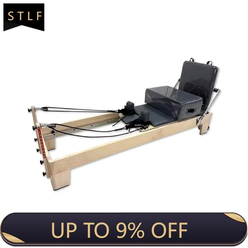YTYIN Manufacturers Direct White Maple Wood Pilates Reformer Core Training Bed Hot Sale Pilates Reformer Set